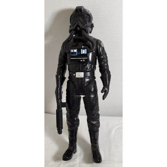 Star Wars Jakks Pacific 18" Inch Big Figs Imperial Tie Fighter Pilot Figure gun - Picture 1 of 12